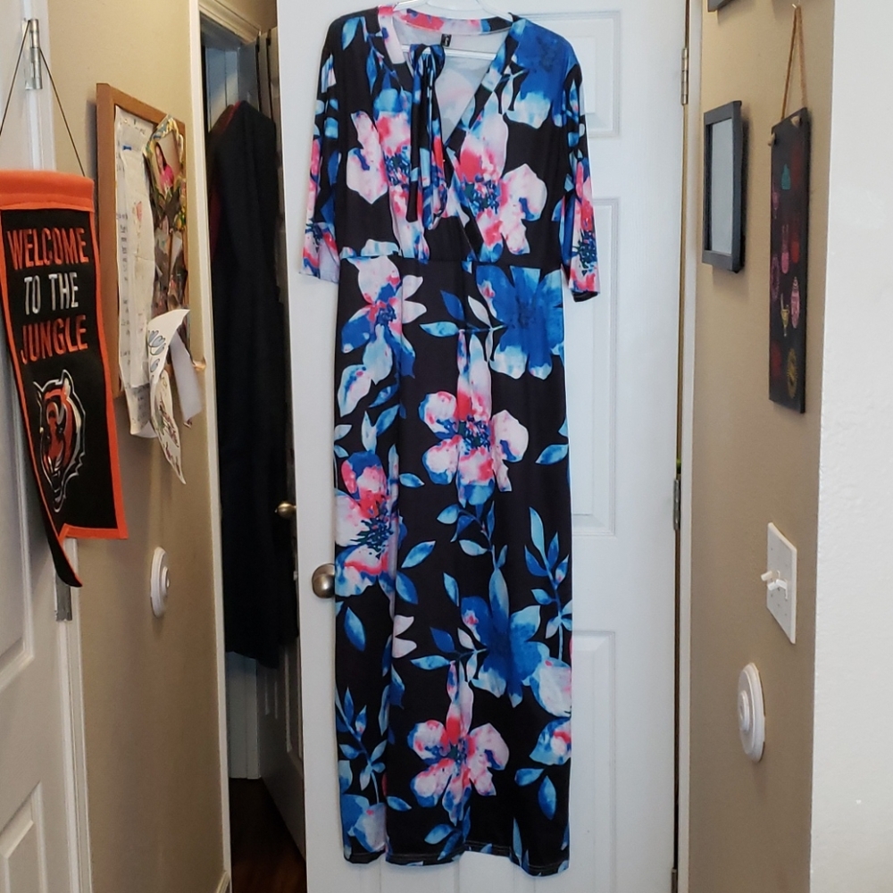 Haoohu Vneck Maxi